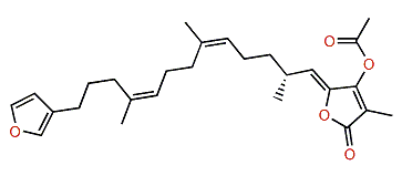 (8Z,13Z,18R,20Z)-Strobilinin acetate